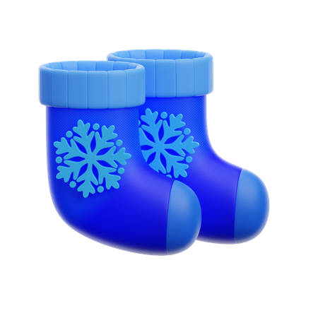 Winter Sock  3D Icon