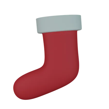 Winter Sock  3D Icon