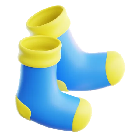 Winter Socks  3D Icon