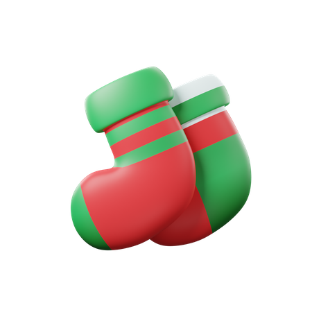 Winter Socks  3D Icon