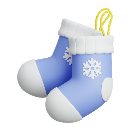 Winter Socks  3D Icon