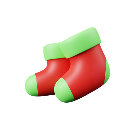 Winter Socks  3D Icon