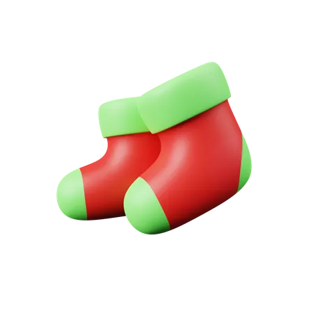 Winter Socks  3D Icon