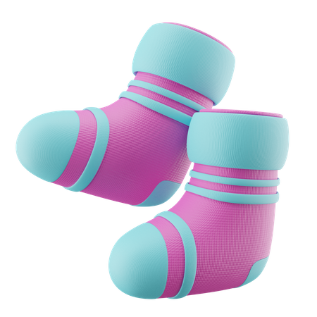 Winter Socks  3D Icon