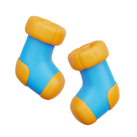 Winter Socks  3D Icon