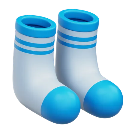 Winter Socks  3D Icon