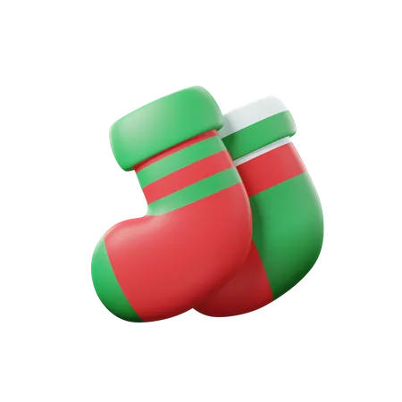 Socks For Christmas Illustration 3 D Icon 3D Icon
