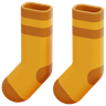 3d winter socks logo