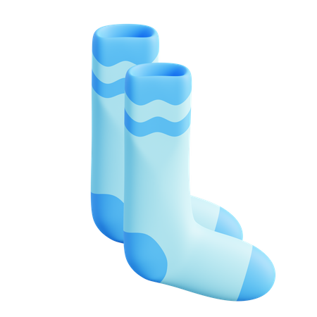 Winter Socks 3D Icon
