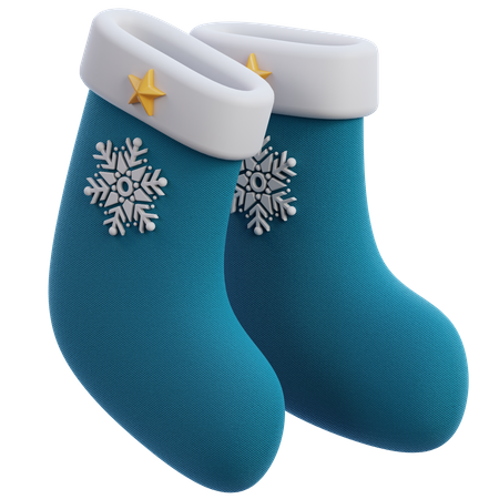 Winter Socks  3D Icon