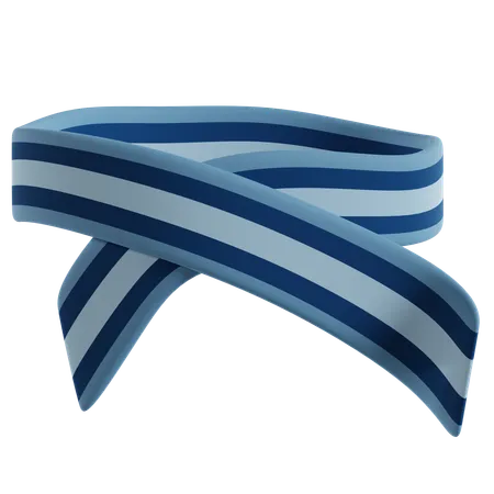 Winter Striped Scarf  3D Icon