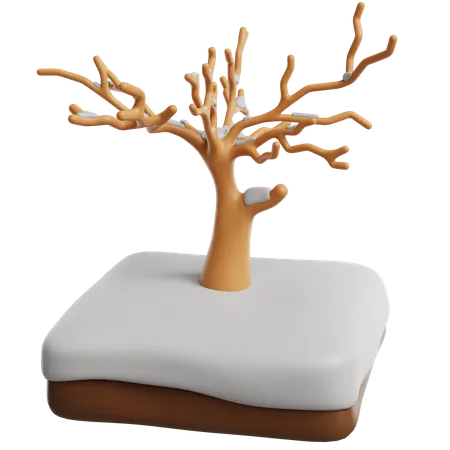 Winter Tree  3D Icon