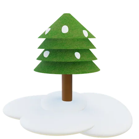 Winter Tree  3D Icon