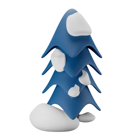 Winter Tree  3D Illustration