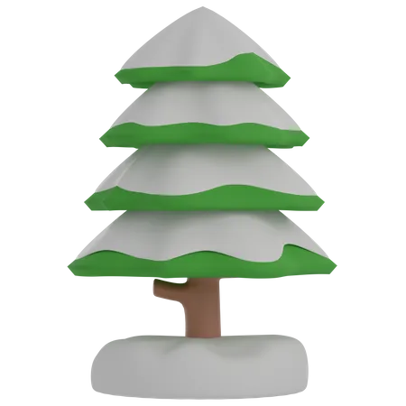 Winter Tree  3D Illustration