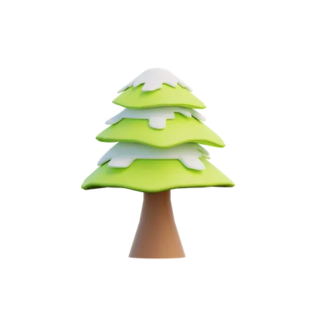 Winterbaum  3D Illustration