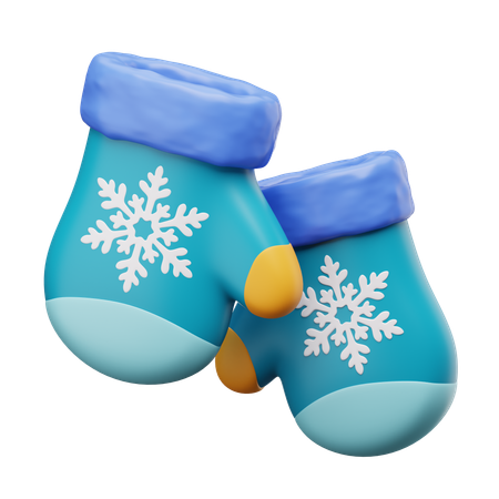 Winterhandschuhe  3D Icon