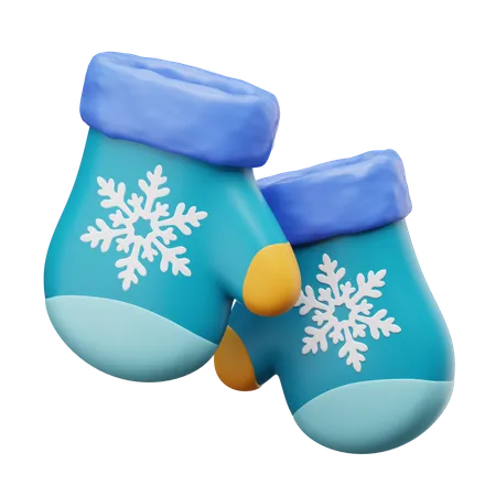 Winterhandschuhe  3D Icon