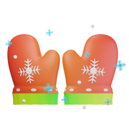 Winterhandschuhe  3D Icon