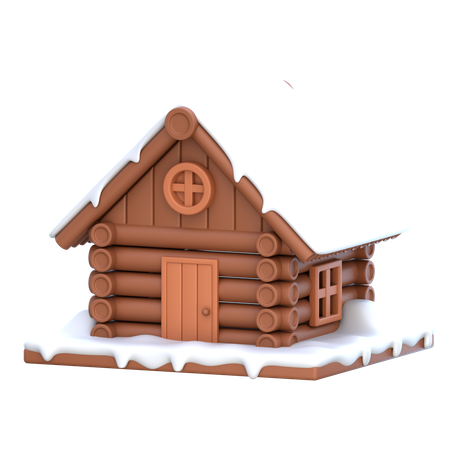 Winterhaus  3D Icon