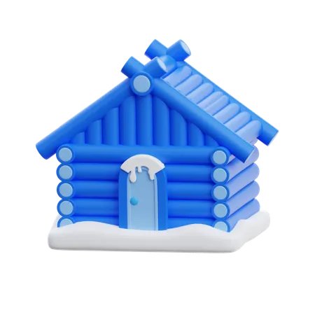 Winterhaus  3D Icon