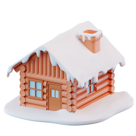 Winterhaus  3D Icon