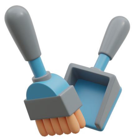 Wiping Dust  3D Icon