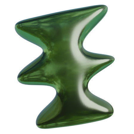Wirbelsäule abstrakte Form  3D Icon