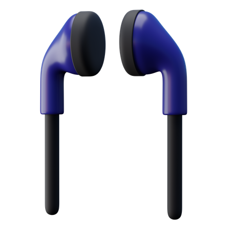 Wired Earbud  3D Icon