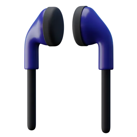 Wired Earbud  3D Icon