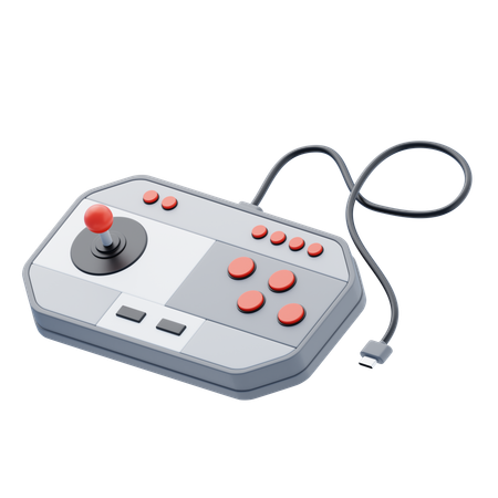 Wired Game Controller  3D Icon
