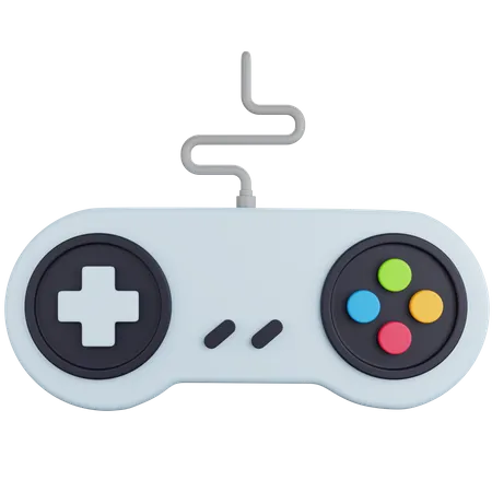 3 D Icon Illustration Wired Game Controller 3D Icon