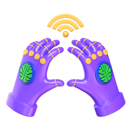 Wired Gloves  3D Icon