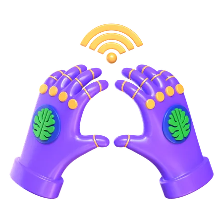 Wired Gloves  3D Icon