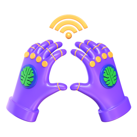Wired Gloves  3D Icon
