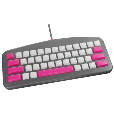 Wired Keyboard  3D Icon