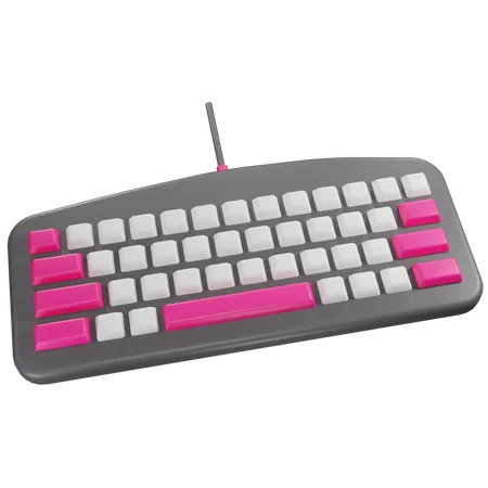 Wired Keyboard  3D Icon
