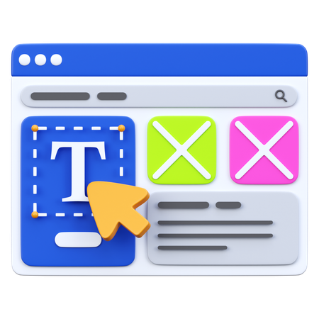 Wireframe  3D Icon