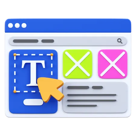 Wireframe  3D Icon