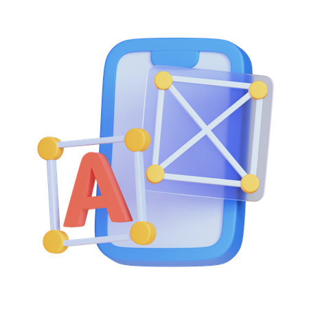 Wireframe  3D Icon