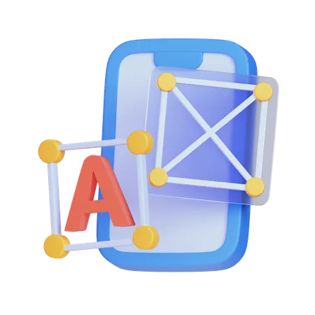 Wireframe  3D Icon