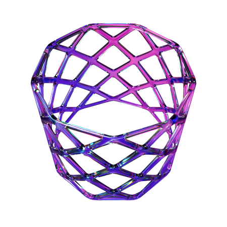 Cylindre filaire  3D Icon