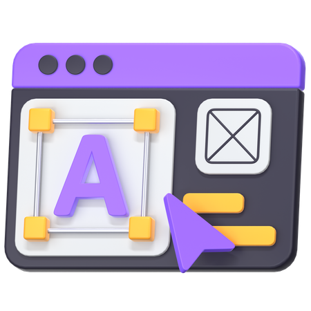 Wireframe Draft  3D Icon