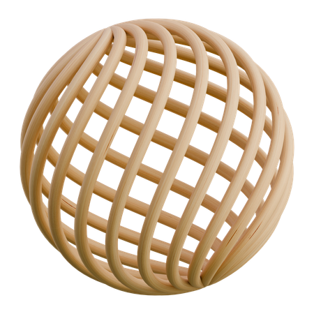 Esfera de arame  3D Icon