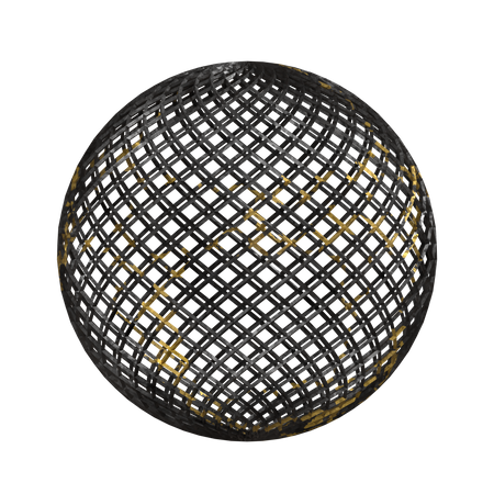 Sphère filaire  3D Illustration