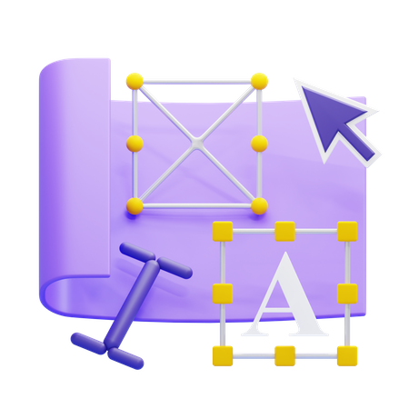 Wireframing 3D Icon