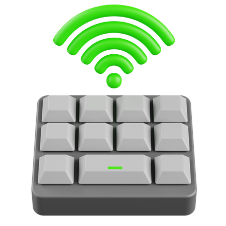 Wirelees Keayboard  3D Icon