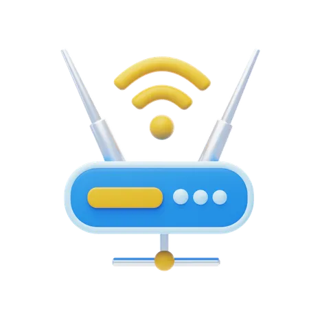 Wireless  3D Icon