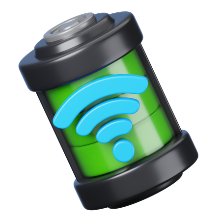 Wireless Charge Battery  3D Icon