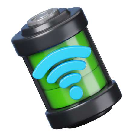 Wireless Charge Battery  3D Icon